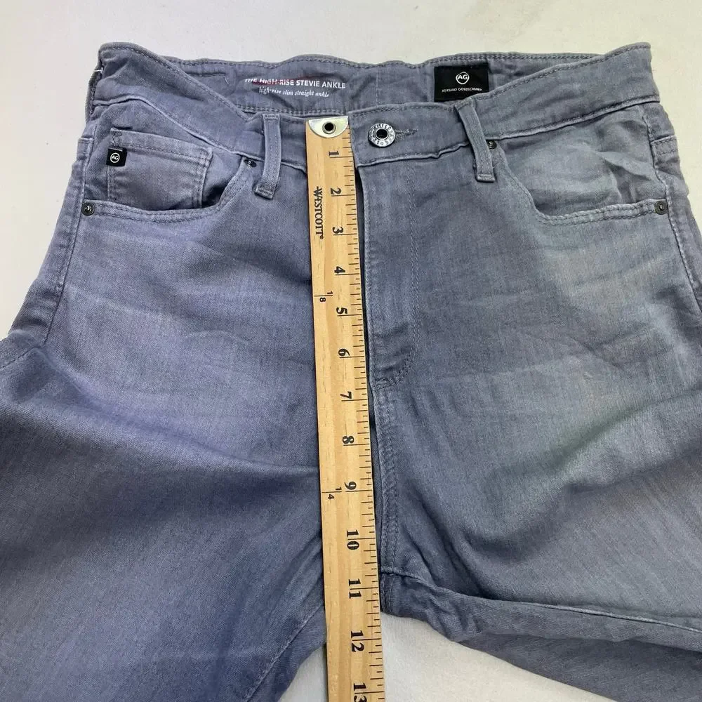 AG Adriano Goldschmied The High-Rise Stevie Ankle slim straight ankle size 27R
